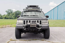 Load image into Gallery viewer, Rough Country LED Light Mount | Upper Windshield | 50" Curved | Jeep Grand Cherokee ZJ (93-98) 70567 - Installation View