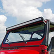 Load image into Gallery viewer, Rough Country LED Light Mount | Upper Windshield | 50" Straight | Jeep Wrangler YJ (87-95) 70508 - Installation View