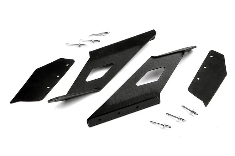 Rough Country LED Light Mount | Upper Windshield | 54" Curved | Chevy/GMC 2500HD/3500HD (15-19) 70514A - Mounting View