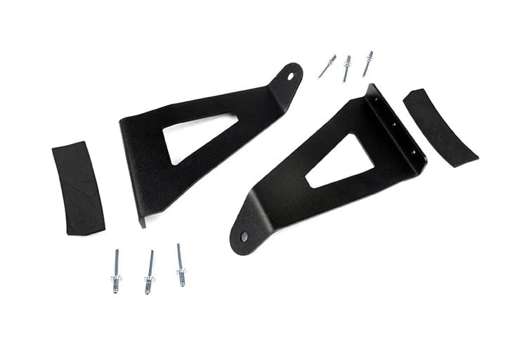 Rough Country LED Light Mount | Upper Windshield | 54" Curved | Ford F-150 2WD/4WD (04-14) 70518 - Mounting View