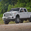 Load image into Gallery viewer, Rough Country LED Light Mount | Upper Windshield | 54" Curved | Ford F-250/F-350 Super Duty (99-16) 70516 - Installation View
