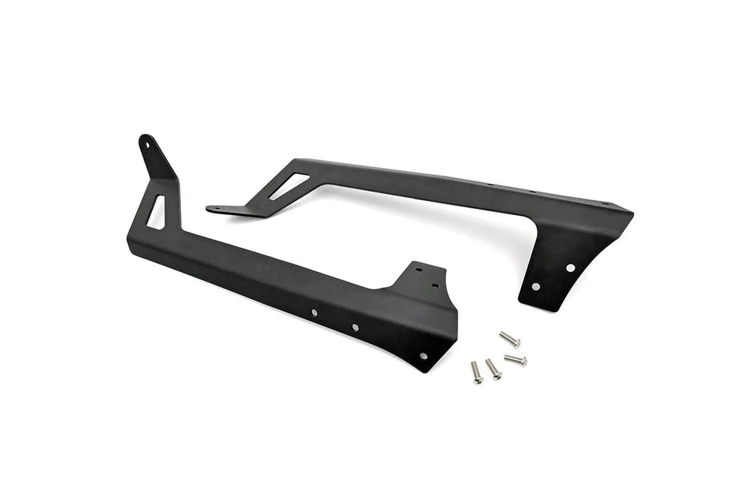 Rough Country LED Light Mounts | Upper Windshield | 50" | Jeep Wrangler JK/Wrangler Unlimited (07-18) 70504 - Mounting View