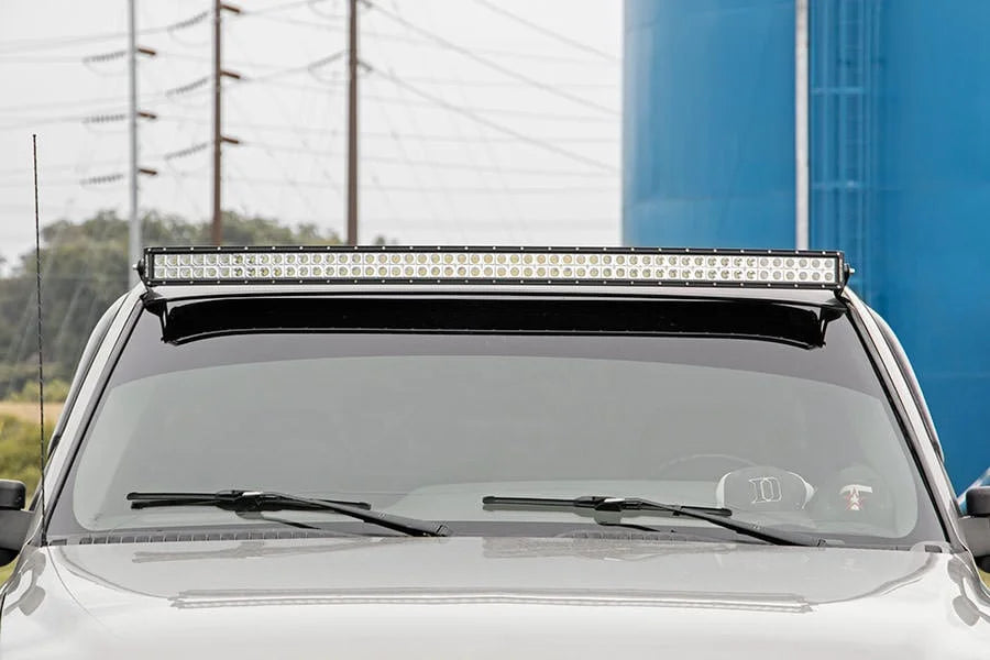 Rough Country LED Light Mounts | Upper Windshield | 54" Curved | Chevy/GMC 1500 (99-06 & Classic) 70539 - Front View