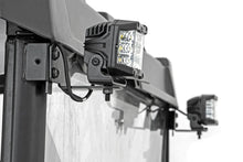 Load image into Gallery viewer, Rough Country LED Light | RR Cage Mount | 2" Black Flood Pair | Polaris Ranger 1000/Ranger XP 900/1000 93145 - Side View