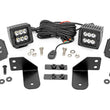 Load image into Gallery viewer, Rough Country LED Light | RR Cage Mount | 2" Black Spot Pair | Polaris Ranger 1000/Ranger XP 900/1000 93143 - Rear View