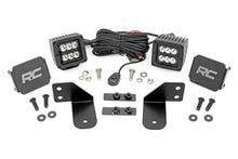 Load image into Gallery viewer, Rough Country LED Light | RR Cage Mount | 2" Black Spot Pair | Polaris Ranger 1000/Ranger XP 900/1000 93143 - Rear View