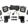 Load image into Gallery viewer, Rough Country LED Light | Rear Mount | 2" Black Pair | Spot | Polaris Ranger 1000/Ranger XP 1000 93082 - Rear View