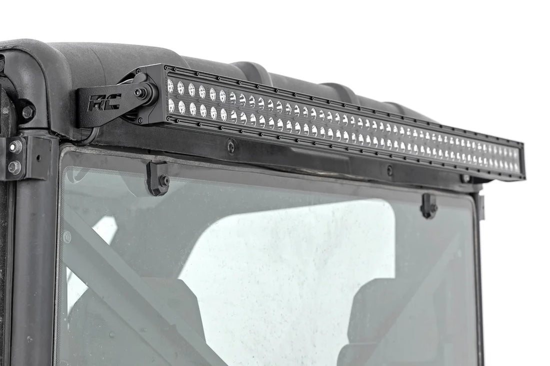 Rough Country LED Light | Rear Mount | 50" Black Pair | Polaris Ranger XP 1000 NorthStar Edition 93125 - Side View