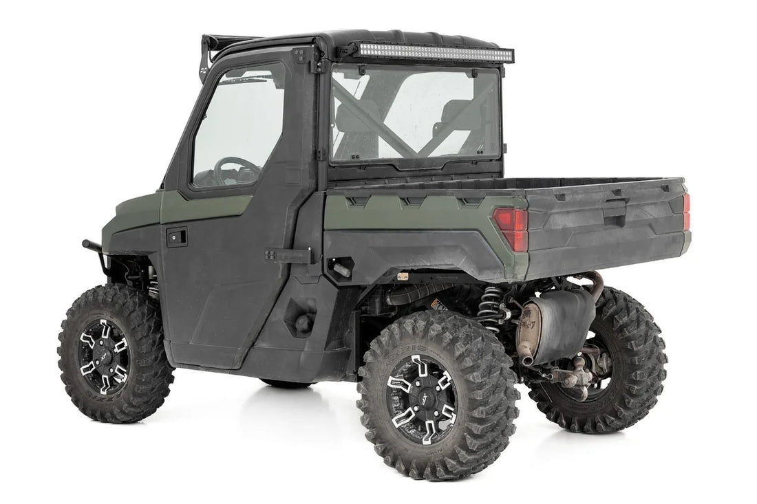Rough Country LED Light | Rear Mount | 50" Black Pair | Polaris Ranger XP 1000 NorthStar Edition 93125 - Back View