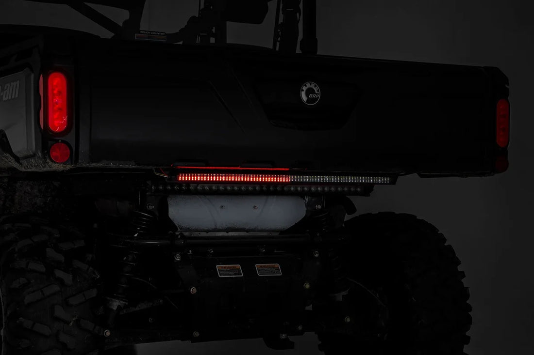 Rough Country LED Light | Tailgate Mount | 30" Multi Function | Can-Am Defender 97030 - Side View
