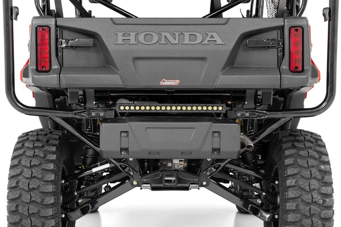 Rough Country LED Light | Under Bed Mount | 20" Black Single Row | Honda Pioneer 1000/1000-5 92006 - Side View