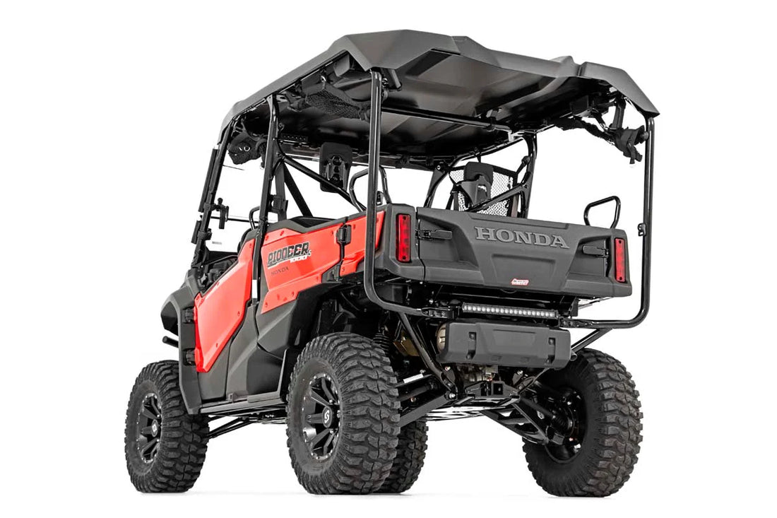 Rough Country LED Light | Under Bed Mount | 20" Black Single Row | Honda Pioneer 1000/1000-5 92006 - Back View