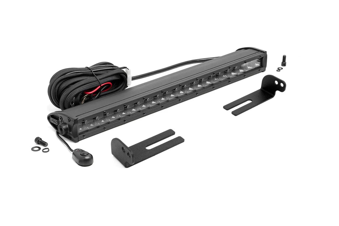 Rough Country LED Light | Under Bed Mount | 20" Black Single Row | Honda Pioneer 1000/1000-5 92006 - Underside View