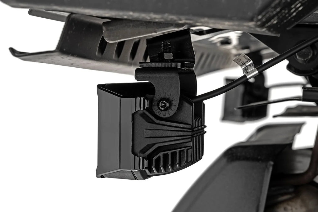 Rough Country LED Light | Under Bed Mount | 3" Chrome Pair | Wide Angle | Polaris XPEDITION ADV 5 - Underside View