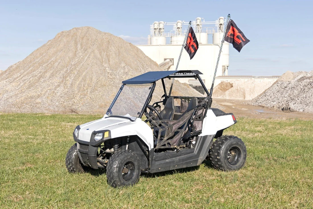 Rough Country LED Light Whip Kit | Bed Mount | Polaris Ranger RZR 170/RZR 170 93086 - Side View