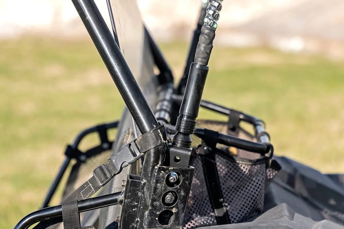 Rough Country LED Light Whip Kit | Bed Mount | Polaris Ranger RZR 170/RZR 170 93086 - Installation View