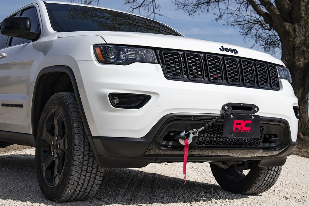 Rough Country License Plate Mnt | Hawse Fairlead RS138 - Side View