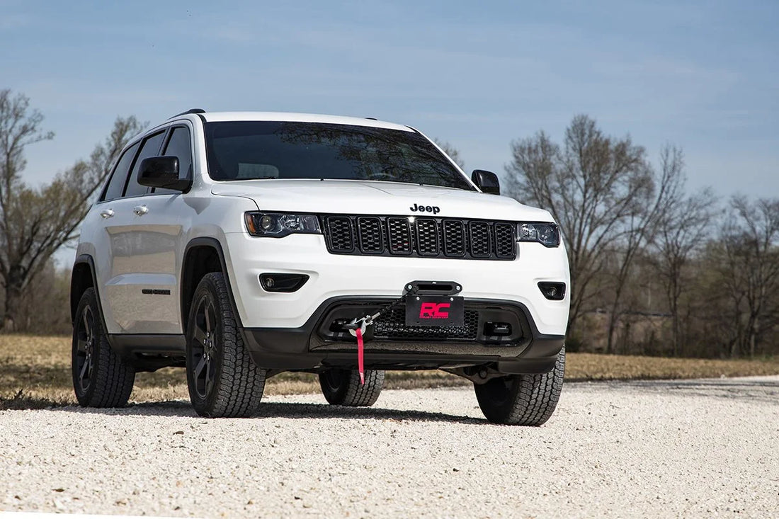 Rough Country License Plate Mnt | Hawse Fairlead RS138 - Back View