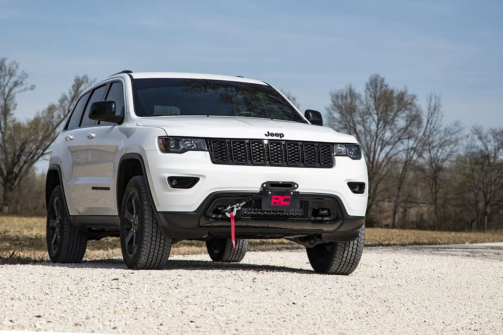 Rough Country License Plate Mnt | Hawse Fairlead RS138 - Back View