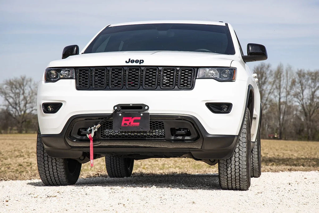 Rough Country License Plate Mnt | Hawse Fairlead RS138 - Installation View