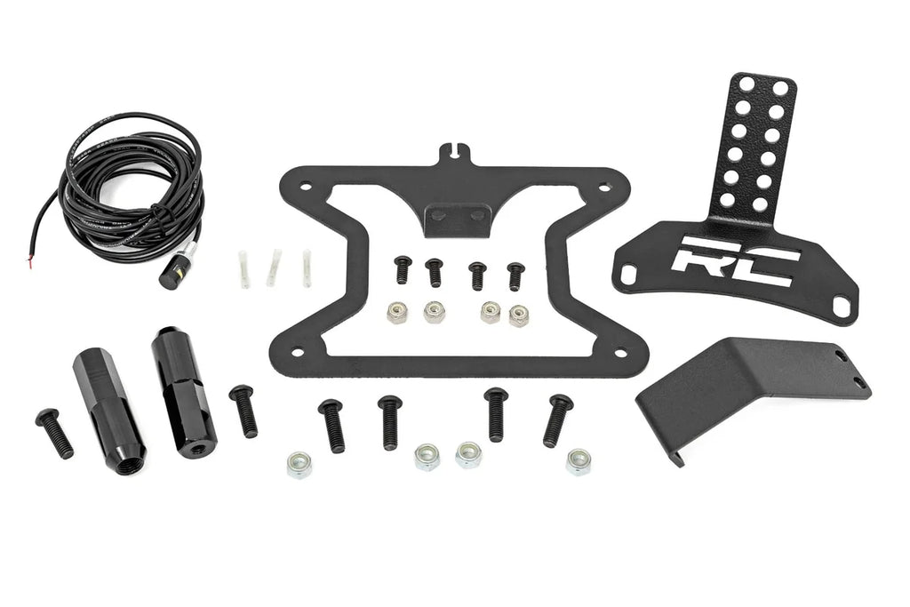 Rough Country License Plate Relocation Bracket | Ford Bronco 4WD (2021-2024) 51082 - Kit Contents