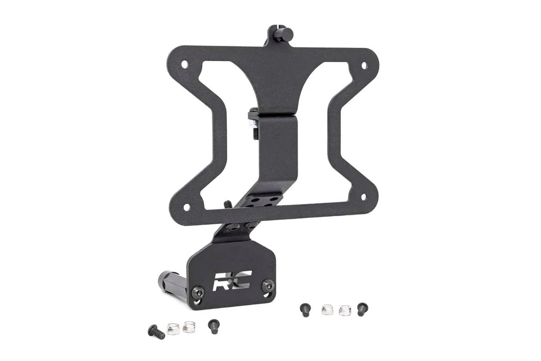 Rough Country License Plate Relocation Bracket | Jeep Wrangler JK/Wrangler Unlimited  (07-18) 10541 - Installation View