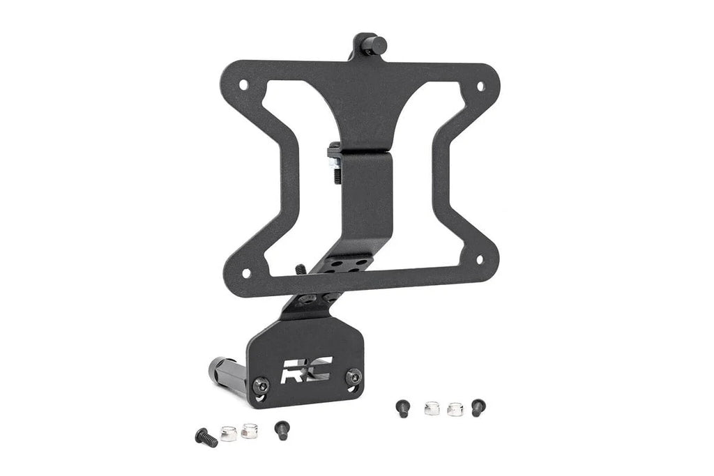 Rough Country License Plate Relocation Bracket | Jeep Wrangler JL (18-24)/Wrangler Unlimited (18-24) 10534 - Installation ...