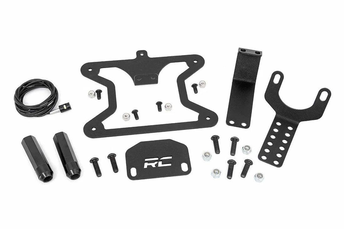 Rough Country License Plate Relocation Bracket | Jeep Wrangler JL (18-24)/Wrangler Unlimited (18-24) 10534 - Additional Vi...