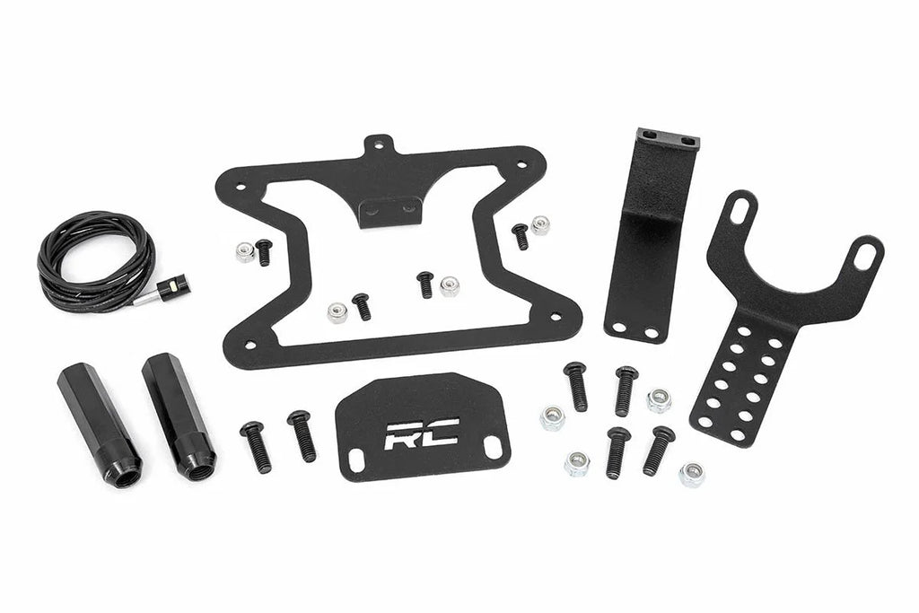 Rough Country License Plate Relocation Bracket | Jeep Wrangler JL (18-24)/Wrangler Unlimited (18-24) 10534 - Additional Vi...
