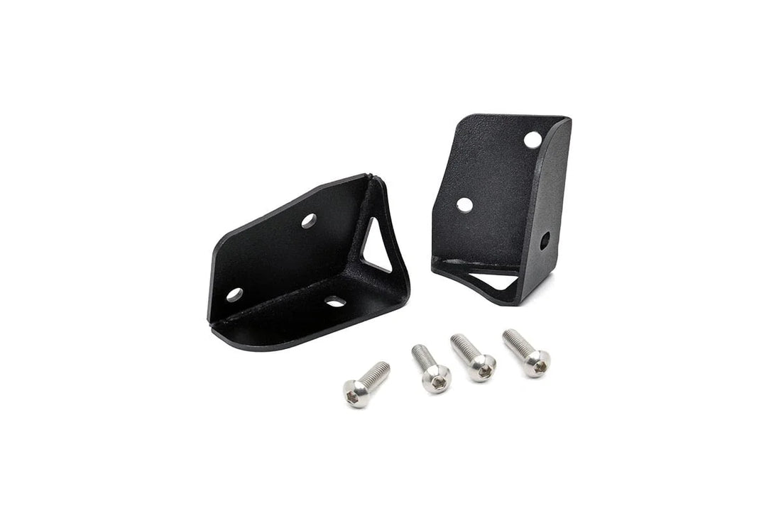 Rough Country Light Mounts | Lower Windshield | Jeep Wrangler JK/Wrangler Unlimited  (07-18) 6004 - Mounting View