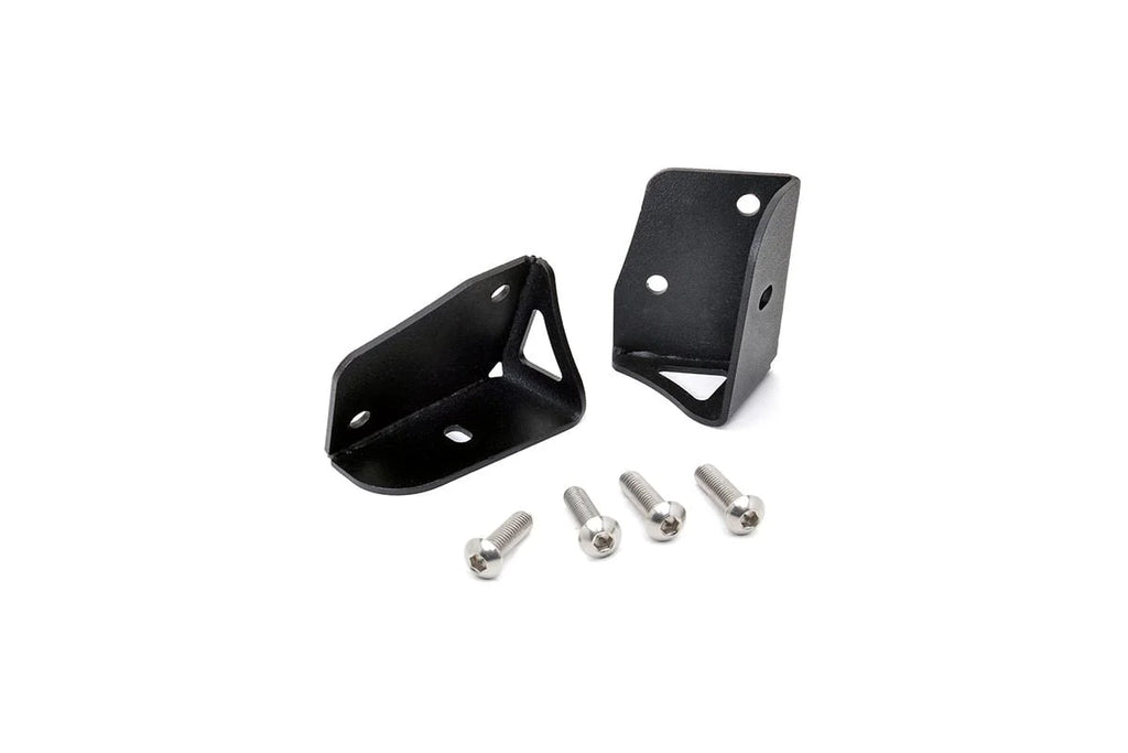Rough Country Light Mounts | Lower Windshield | Jeep Wrangler TJ (97-06)/Wrangler Unlimited (04-06) 6003 - Mounting View