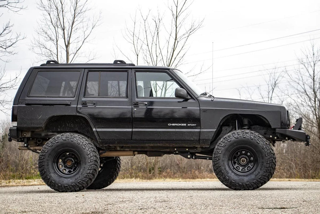 Rough Country Lower Door Armor | 4 Door | Jeep Cherokee XJ 2WD/4WD (1984-2001) 10582 - Back View
