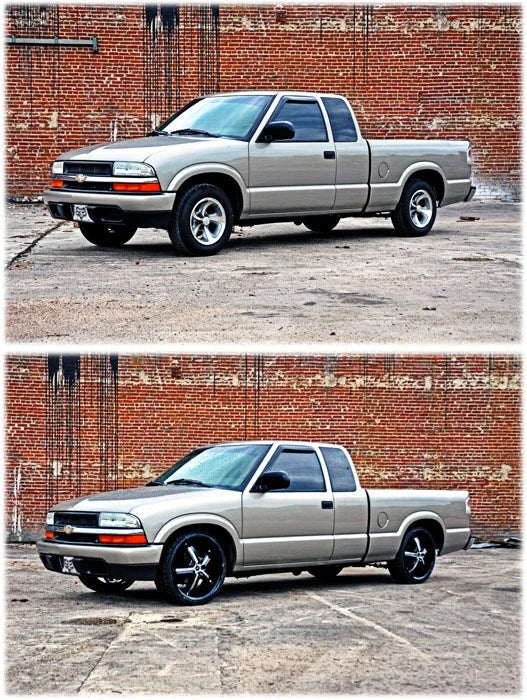 Rough Country Lowering Kit | 2 Inch FR | 2.5 Inch RR | Chevy/GMC Blazer/S10 Truck/S15 Jimmy (82-03) 724 - Kit Contents