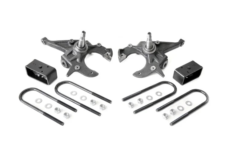 Rough Country Lowering Kit | 2 Inch FR | 3 Inch RR | Chevy/GMC Blazer/S10 Truck/S15 Jimmy (82-03) 727 - Kit Contents