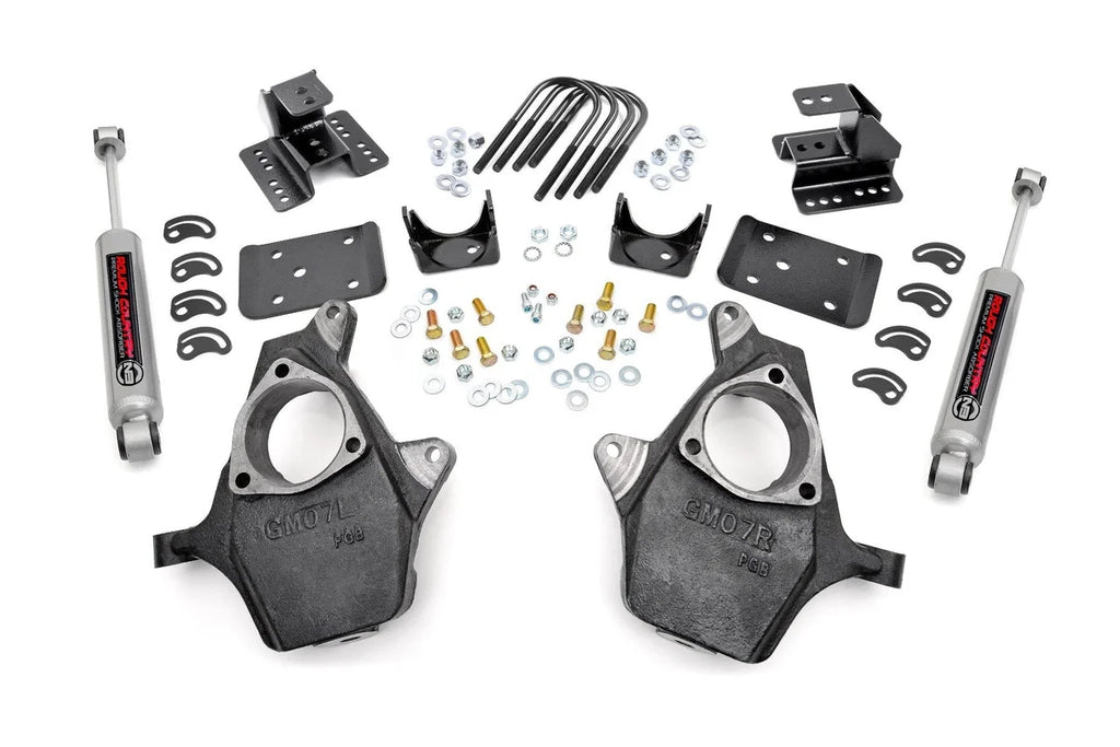 Rough Country Lowering Kit | Knuckle | 2"FR | 4"RR | Chevy/GMC 1500 (07-14) 721.20 - Main Product View