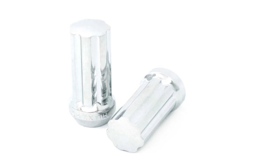 Rough Country Lug Nut Set | M12x1.25 | 24 Qty | Chrome 1212524CH - Side View