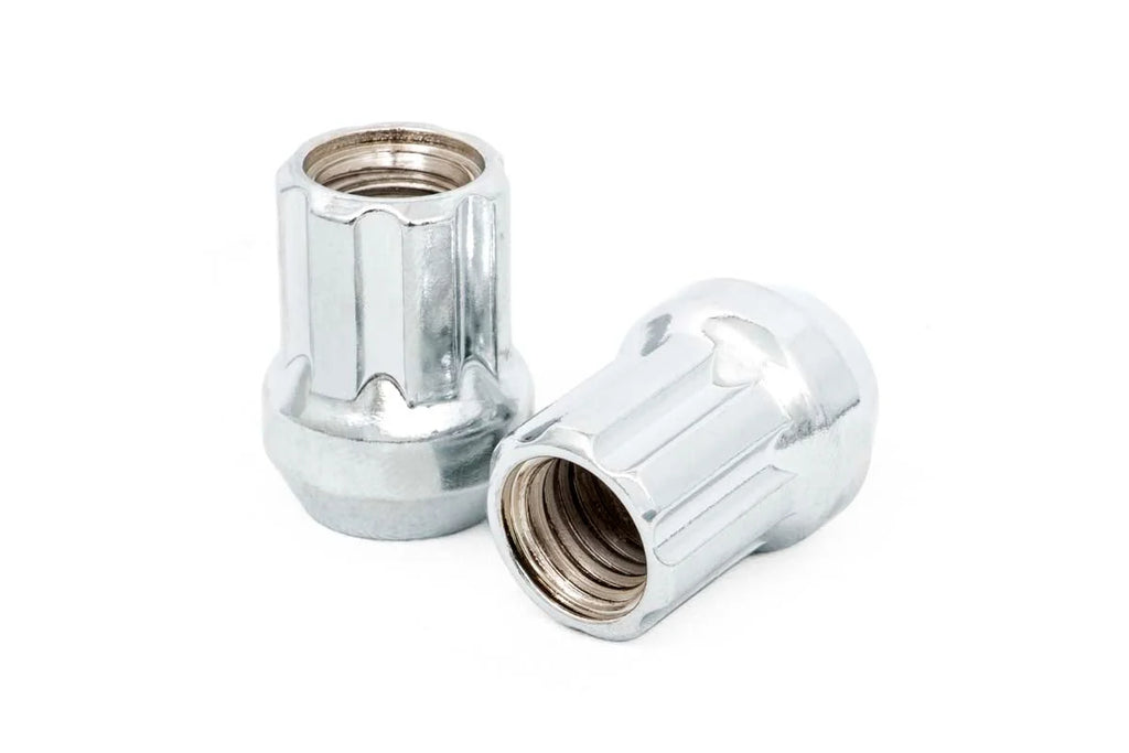 Rough Country Lug Nut Set | M12x1.25 | 24 Qty | Chrome | Open End 1212524CHOE - Side View