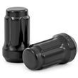 Load image into Gallery viewer, Rough Country Lug Nut Set | M12x1.5 | 16 Qty | Splined | Black - Side View