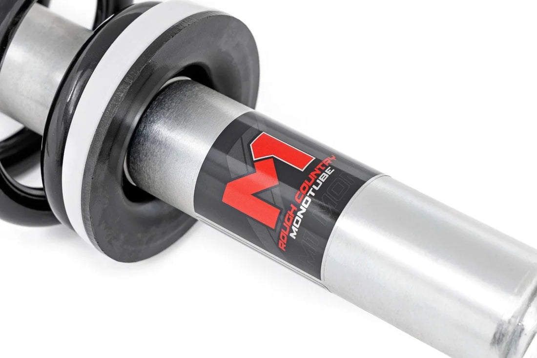 Rough Country M1 Adjustable Leveling Struts | Monotube | 0-2" | Ram 1500 4WD (2012-2018 & Classic) 502028 - Side View