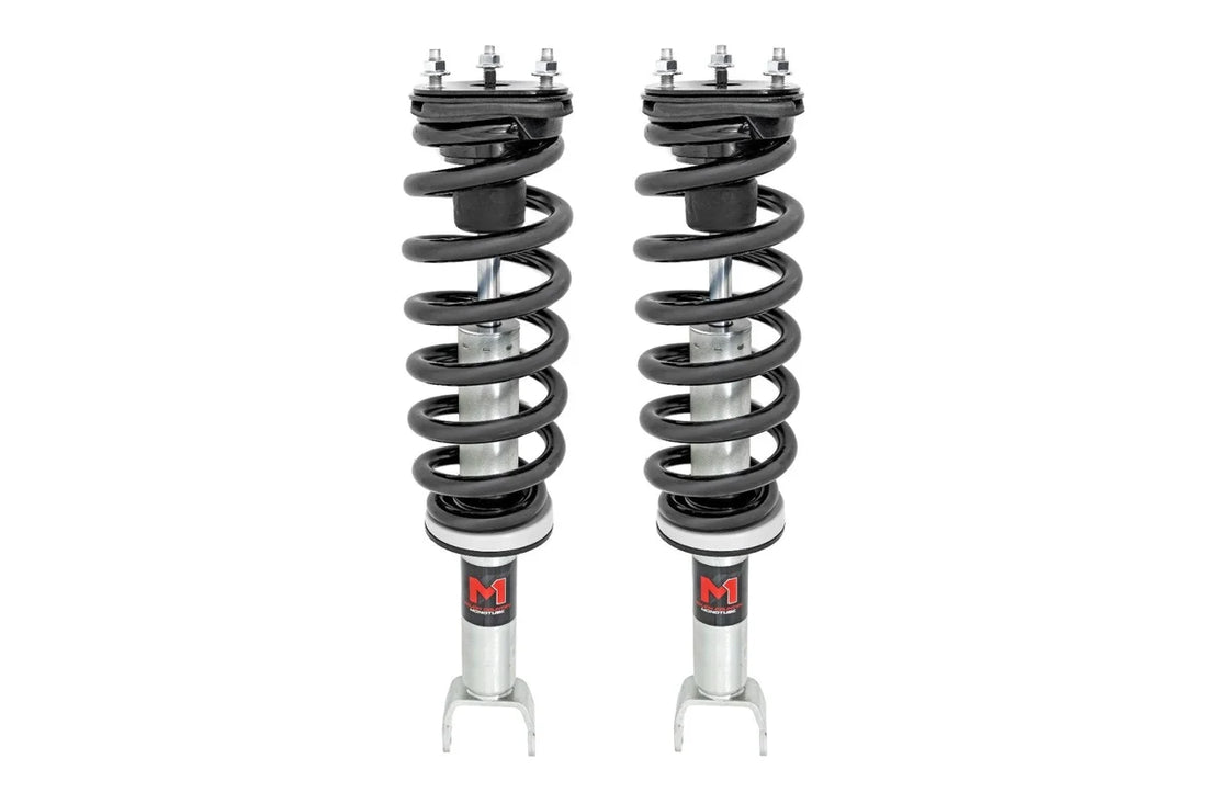 Rough Country M1 Adjustable Leveling Struts | Monotube | 0-2" | Ram 1500 4WD (2012-2018 & Classic) 502028 - Installation View