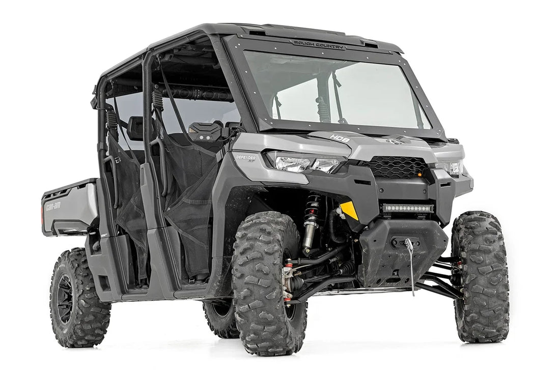 Rough Country M1 Front Coil Over Shocks | Ride Height Adjust | Can-Am Defender HD 5/HD 8/HD 9 301003 - Installation View