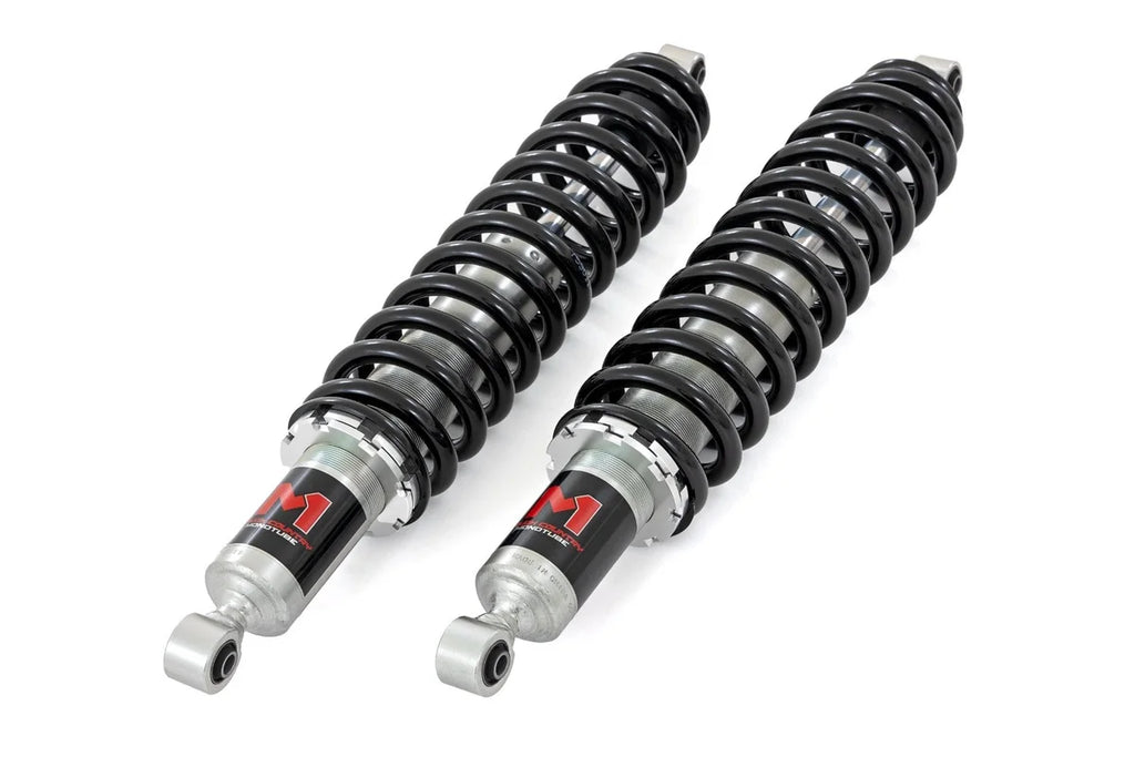 Rough Country M1 Front Coil Over Shocks | Ride Height Adjust | Can-Am Defender MAX HD10 - Front View