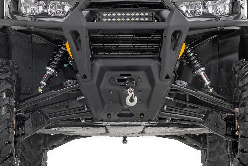 Rough Country M1 Front Coil Over Shocks | Ride Height Adjust | Can-Am Defender MAX HD10 - Back View