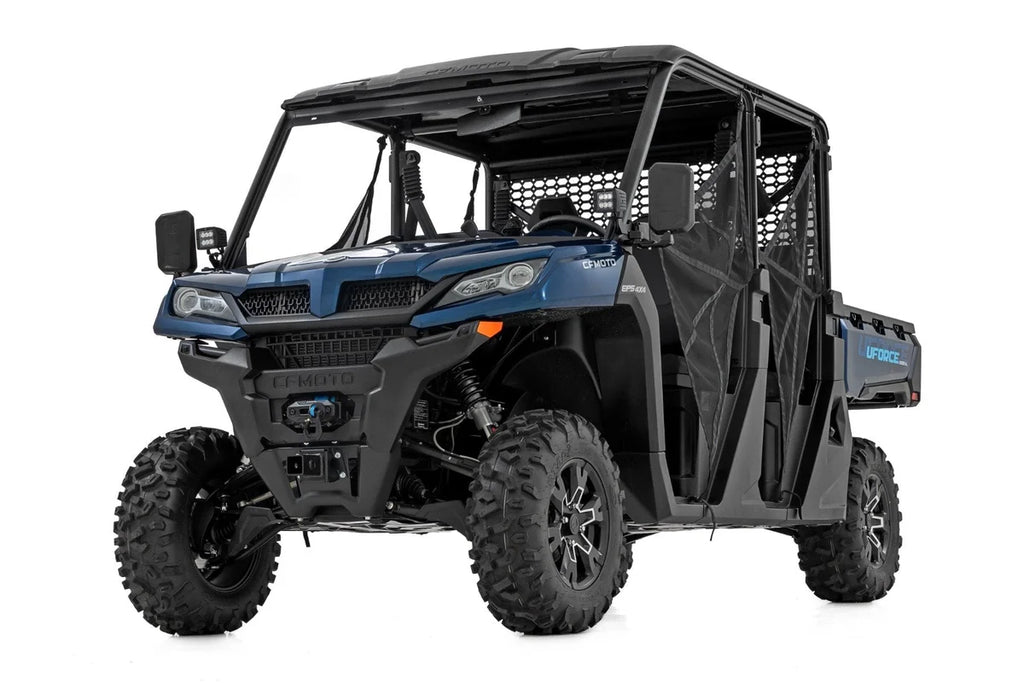 Rough Country M1 Front Coil Over Shocks | Ride Height Adjust | CFMOTO UFORCE 1000/UFORCE 1000XL - Side View