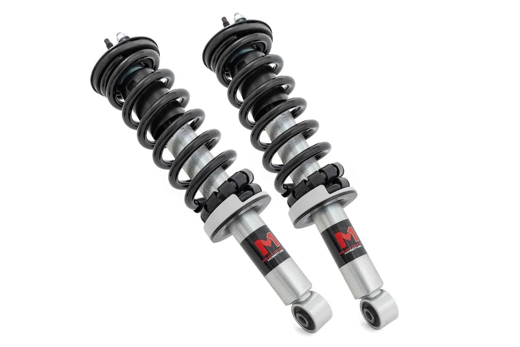 Rough Country M1 Loaded Strut Pair | 2.5 Inch | Nissan Frontier 4WD (2005-2024) 502098 - Front View