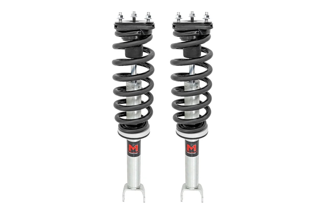 Rough Country M1 Loaded Strut Pair | 6 Inch | Ram 1500 4WD (2012-2018 & Classic) 502026 - Installation View
