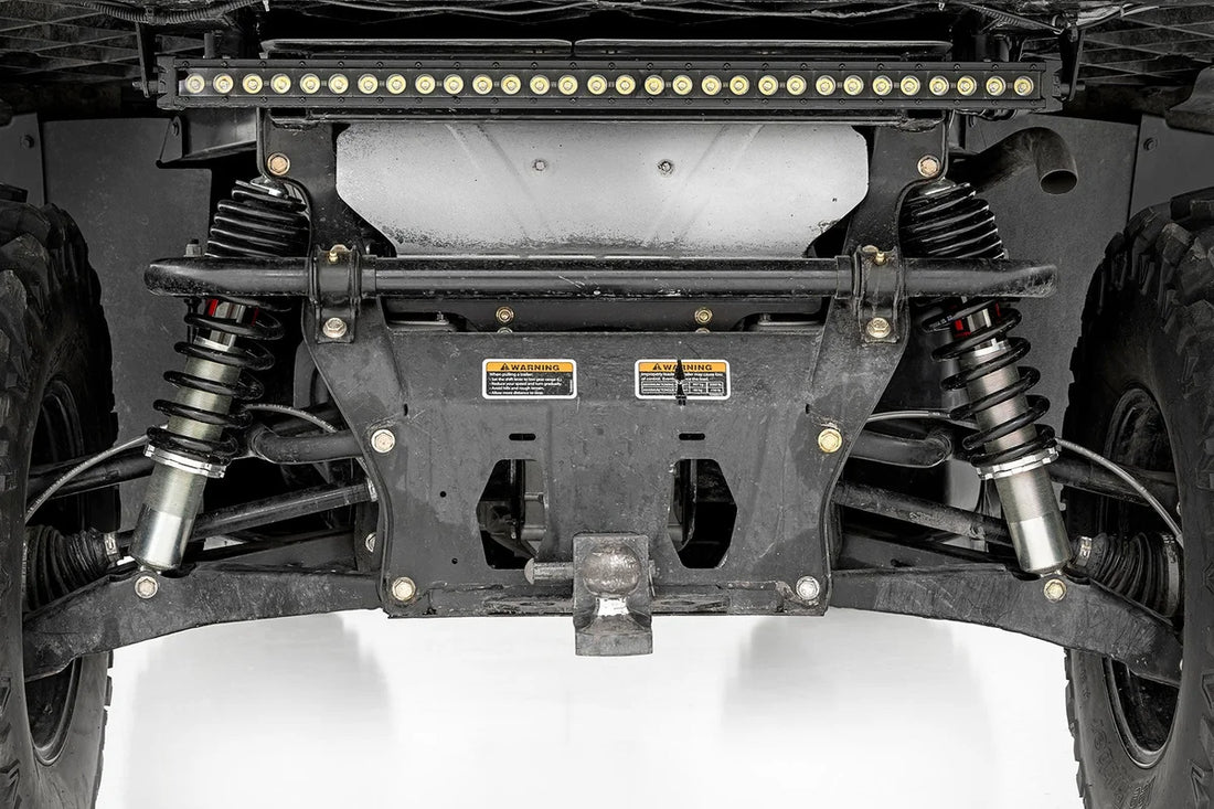 Rough Country M1 Rear Coil Over Shocks | Ride Height Adjust | Can-Am Defender HD 5/HD 8/HD 9 301004 - Installation View