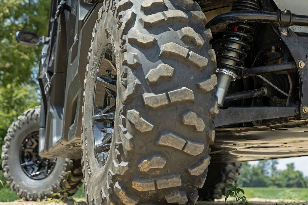 Rough Country M1 Rear Coil Over Shocks | Ride Height Adjust | Can-Am Defender HD 5/HD 8/HD 9 301004 - Installation View