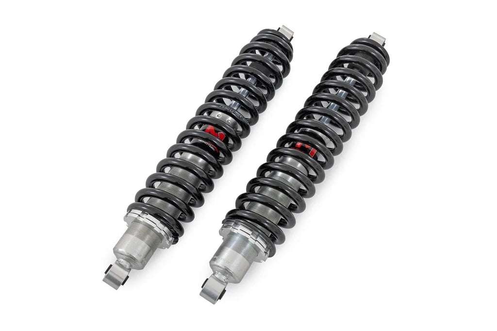 Rough Country M1 Rear Coil Over Shocks | Ride Height Adjust | Can-Am Defender MAX HD10 - Rear View