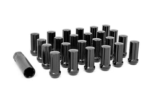 Rough Country M12 x 1.5 Lug Nut Set of 24 | Black 121524BLK - Main Product View